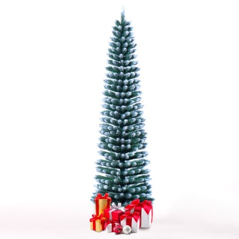 Árvore de Natal Artificial Sintética 210cm c/Neve Kalevala Promoção