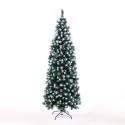 Árvore de Natal Verde 180cm, Efeito de Neve e Pinhas, Poyakonda Descontos