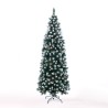 Árvore de Natal Verde 180cm, Efeito de Neve e Pinhas, Poyakonda Descontos