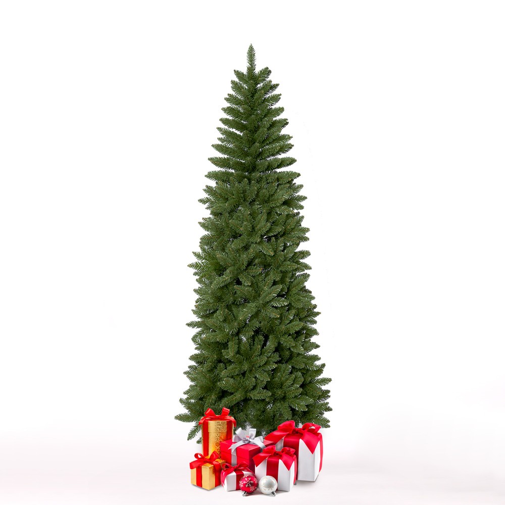 Árvore de Natal Clássica Alta de 210cm Verde Artificial Fauske