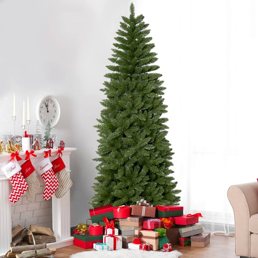 Albero Di Natale Artificiale Finto Alto 240cm Verde Extra Folto Tromso