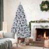 Árvore de Natal Artificial Sintética c/Neve e Pinhas 180cm Faaborg Venda