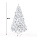 Árvore de Natal Artificial Sintética c/Neve e Pinhas 180cm Faaborg Catálogo