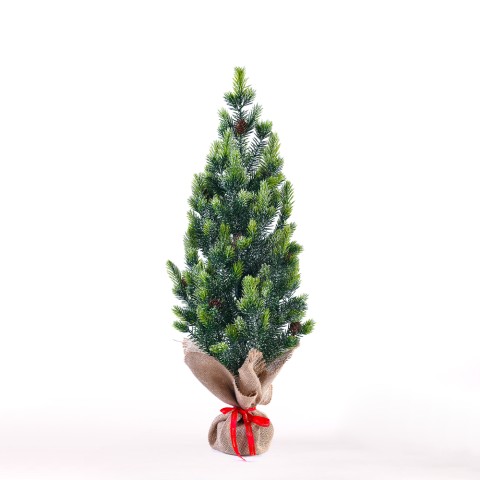 Árvore de Natal Artificial pequena de 50cm c/Pinhas e Neve falsa Stoeren Promoção