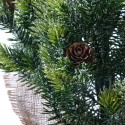 Árvore de Natal Artificial pequena de 50cm c/Pinhas e Neve falsa Stoeren Descontos