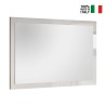Espelho Moderno 110x60cm Parede Entrada Moldura Branco Brilhante Nadine Venda