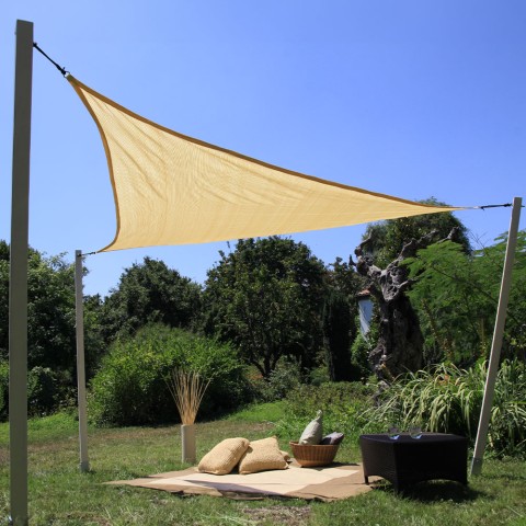 Cobertura Sombra Triangular para Jardim Uso Exterior Proteção UV Raios Solares Kurt Promoção