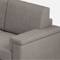 Sofá de 3 lugares capa tecido 208cm estilo moderno sala de estar Marrak 180 