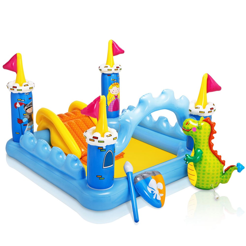 Intex 57138 Piscina Insuflável para Crianças Escorrega Fantasy Castle