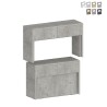 Conjunto de 2 Bancos Extensíveis de 66 a 290cm para Mesa de Jantar Pratika A + B Saldos