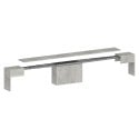 Conjunto de 2 Bancos Extensíveis de 66 a 290cm para Mesa de Jantar Pratika A + B 