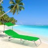 4 Espreguiçadeiras Praia Mar Dobrável Alumínio Cancun Escolha