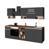 Cozinha Completa Modular Moderna Elegante Resistente 256cm Essence Custo