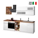 Cozinha Moderna Completa Elegante Resistente Modular 256cm Unica Modelo