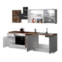 Cozinha Moderna Completa Elegante Resistente Modular 256cm Unica 