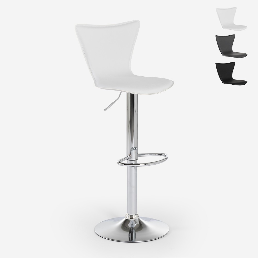 Cadeira de bar giratória elegante design moderno ajustável Folks
