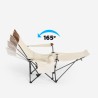 Cadeira de acampamento dobrável, ajustável, apoio para os pés e porta-copos Cayambe Saldos