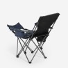 Cadeira dobrável de camping com encosto reclinável e apoio para os pés Trivor. Oferta