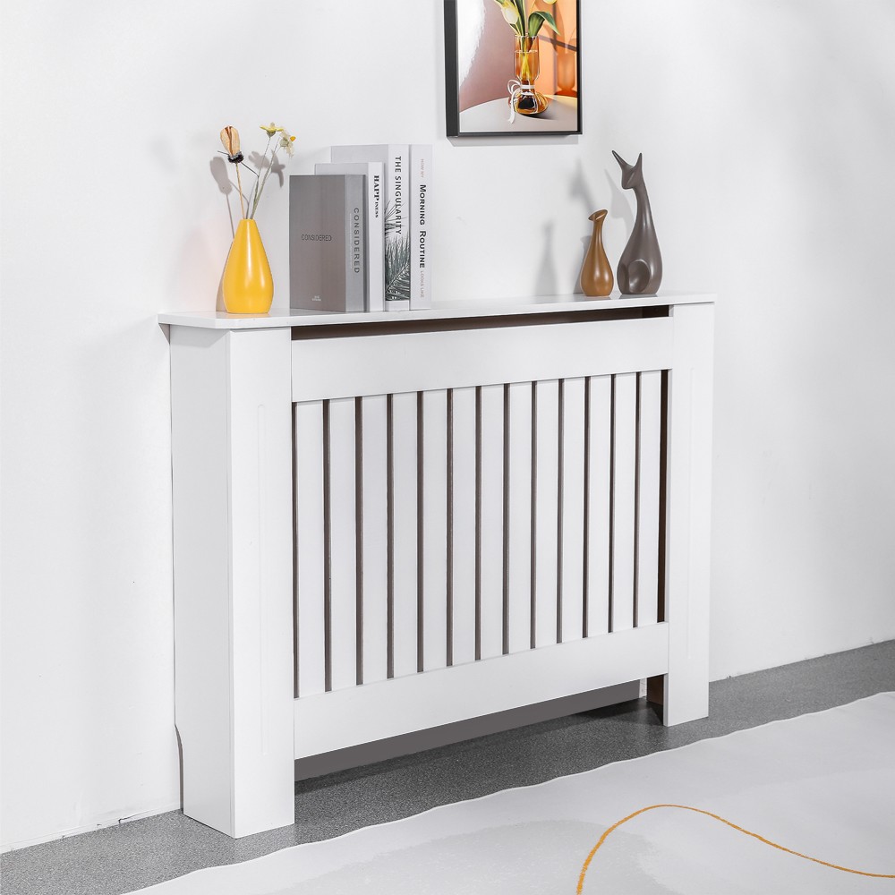 Móvel em Madeira para Cobrir Termo-Ventilador 112x19x81,5h Tampa de Radiador Heeter L
