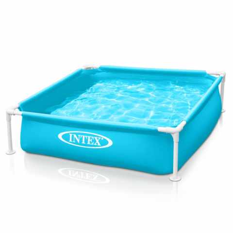 Intex 57173 Mini Frame piscina quadrada para crianças e cães