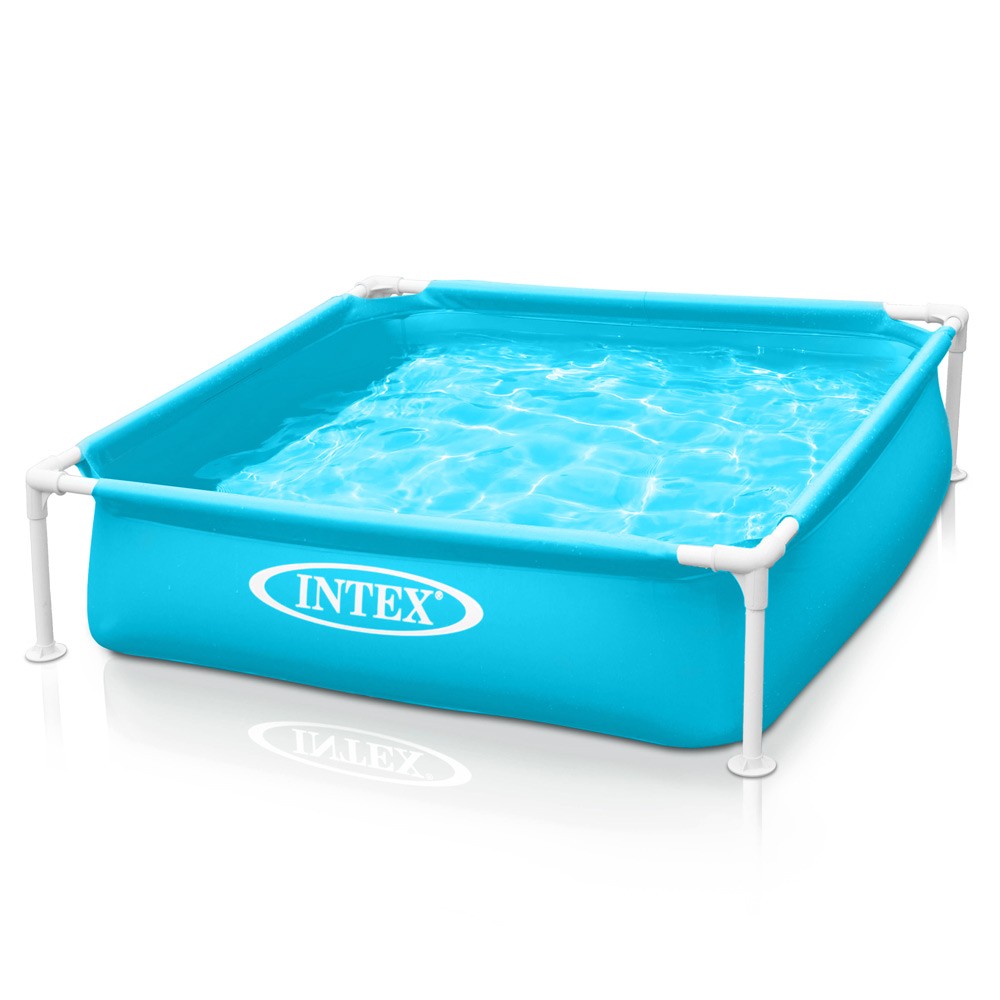 Intex 57173 Mini Frame Piscina Quadrada para Crianças e Cães
