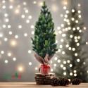Árvore de Natal Artificial pequena de 50cm c/Pinhas e Neve falsa Stoeren Catálogo