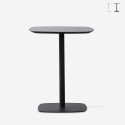 Mesa Moderna de Jantar Bar Café Restaurante 60x60cm Madeira Metal Kells Venda