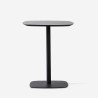 Mesa Moderna de Jantar Bar Café Restaurante 60x60cm Madeira Metal Kells Catálogo