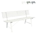 Banco de Ferro para Jardim Exterior Clássico de 3 Lugares 150x57x76cm Iven Oferta