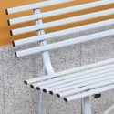 Banco de Ferro para Jardim Exterior Clássico de 3 Lugares 150x57x76cm Iven Estoque