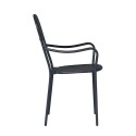 Conjunto 2 x cadeiras de jardim em ferro com braços bar restaurante Brienne Oferta