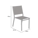 Cadeira em Alumínio para Jardim Bar e Restaurante Empilhável Denali Catálogo
