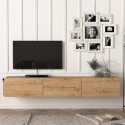 Móvel porta TV suspenso 3 portas 180 cm sala de estar design moderno Damla Modelo
