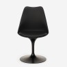 Conjunto 4 Cadeiras e Mesa Redonda Cozinha Moderna Elegante Tulipan 120cm Haki+ Preço