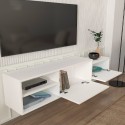 Móvel de Sala Suspenso para TV Branco com 2 Portas 160x30x33cm Dione Estoque