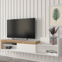 Móvel Moderno Suspenso para TV com 1 Porta e Prateleira 180x32x42cm Trella Oferta
