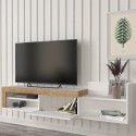 Móvel Moderno Suspenso para TV com 1 Porta e Prateleira 180x32x42cm Trella Preço
