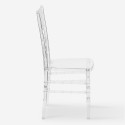 Conjunto de 20 Cadeiras Transparentes para Restaurante Cerimónias e Eventos Chiavarina Crystal Descontos