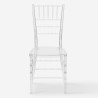 Conjunto de 20 Cadeiras Transparentes para Restaurante Cerimónias e Eventos Chiavarina Crystal Catálogo