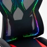Cadeira Gaming Regulável com Luzes RGB Gundam Medidas
