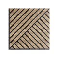 10 x painel de madeira de carvalho decorativo fonoabsorvente 58x58cm Deco DR Promoção