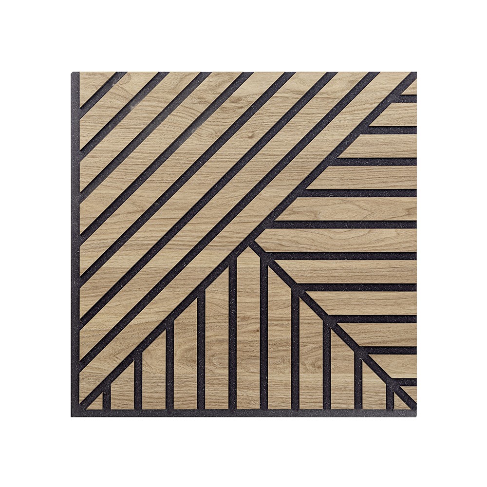 10 x painel fonoabsorvente de madeira de carvalho 58x58cm decorativo Deco AR