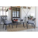 Salotto de jardim externo conjunto 2 poltronas sofá mesinha Luxor Lounge Preço