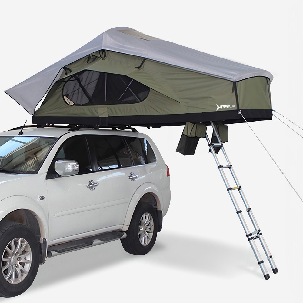 Tenda de campismo de tejadilho para carro 140x240cm 2-3 pessoas Alaska M