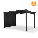 Coreto de jardim exterior retangular em alumínio 3x4m Barbados Estoque