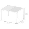Pérgola de jardim bioclimática 3x4m em alumínio manual Trinidad Custo