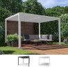 Pérgola de jardim bioclimática 3x4m em alumínio manual Trinidad Promoção