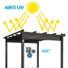 Lona sobresselente para coreto 300x300cm Firenze UV Moon cobertura de substituição Descontos