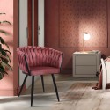 Poltrona cadeira veludo design com braços para cozinha sala de estar Chantilly Catálogo