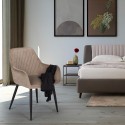Cadeira de Veludo Confortável p/Sala de estar ou Quarto Nirvana Modelo